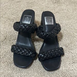 DV by Dolce Vita Black Braided Women's Sandals